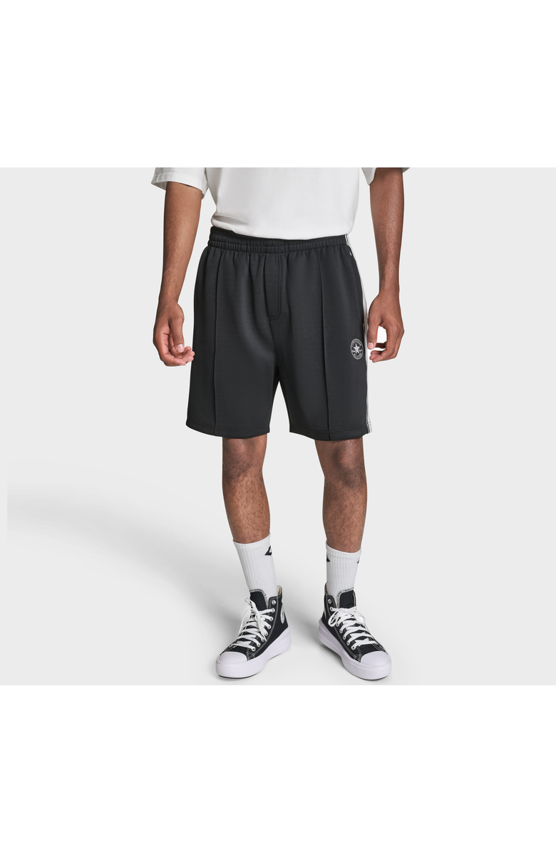 Converse Racing Stripe Shorts, Main, color, Converse Black