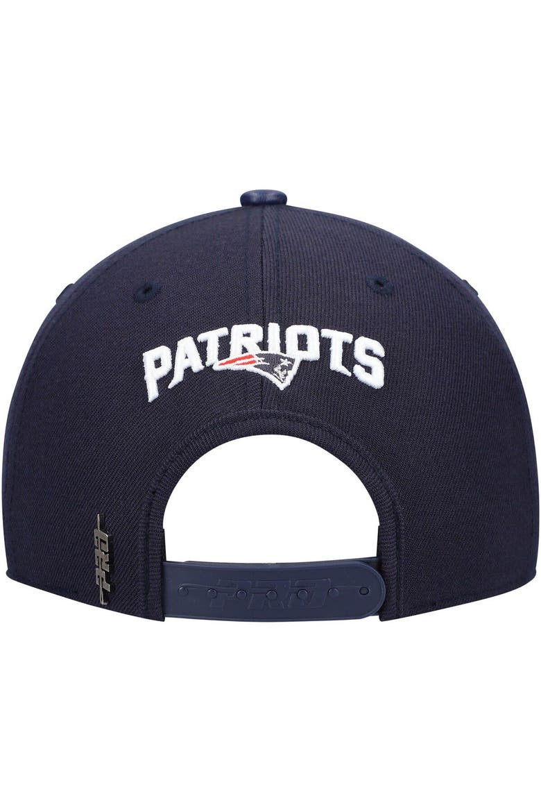 Men's Pro Standard Navy New England Patriots Stacked Snapback Hat, Alternate, color, Navy