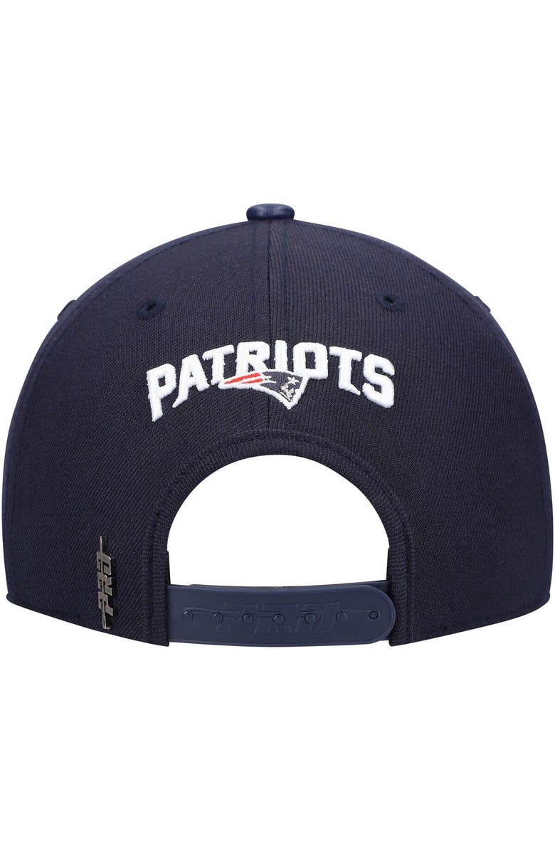 PRO STANDARD Men's Pro Standard Navy New England Patriots Stacked Snapback Hat, Alternate, color, 