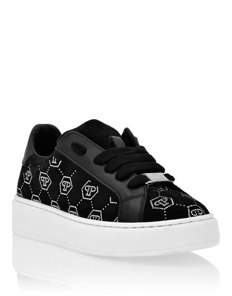 Suede Lo-Top Sneakers Monogram Strass Girl
