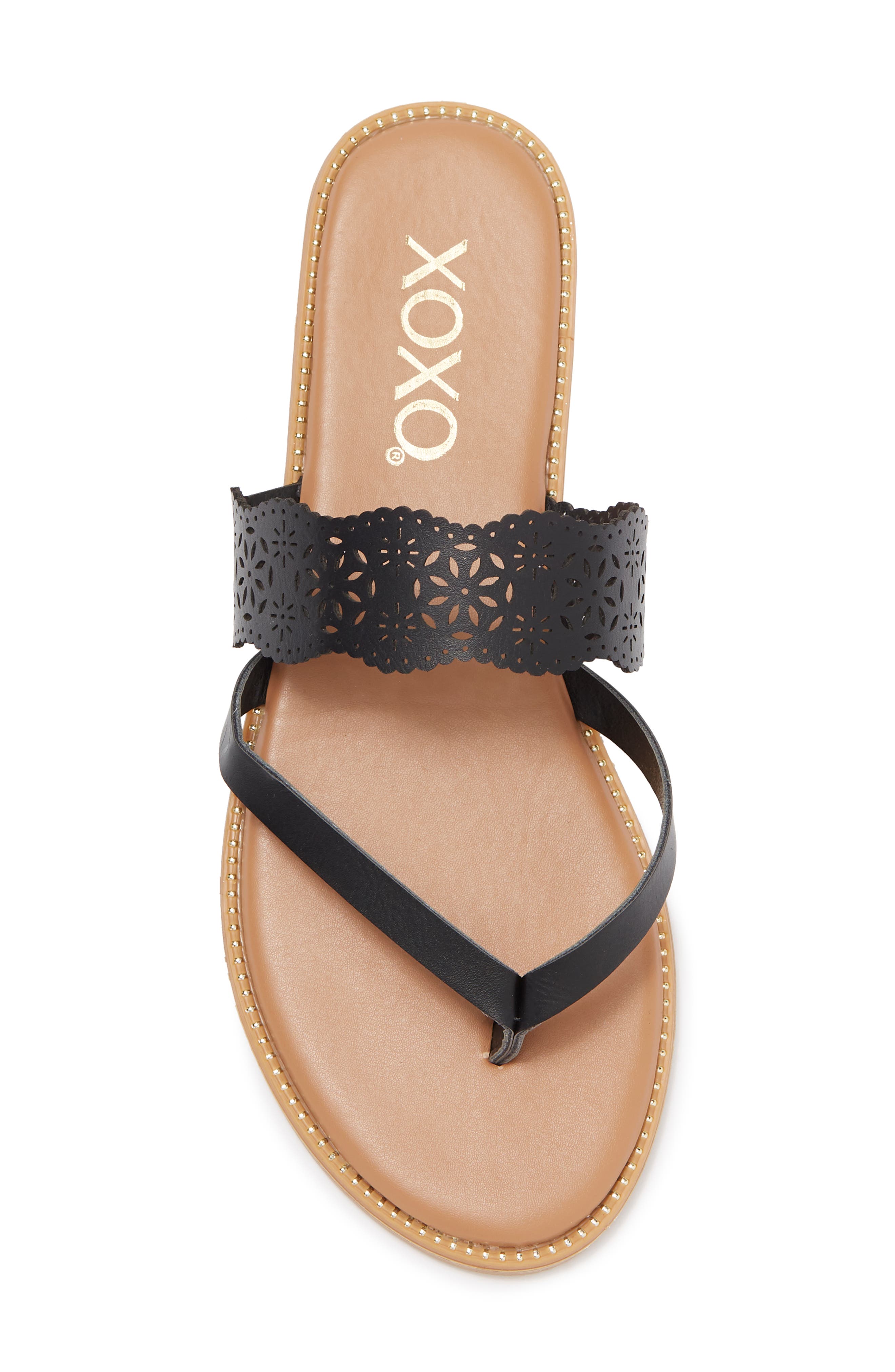 XOXO Maroon Thong Toe Slide Sandal (Women) | Nordstromrack