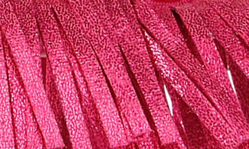 Kurt Geiger London Jewel Fringe Ankle Strap Sandal In Pink