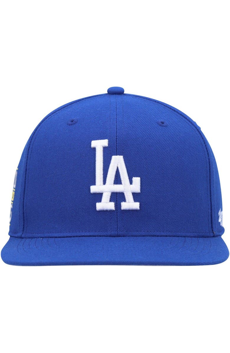 '47 Men's '47 Royal Los Angeles Dodgers 2020 World Series Sure Shot Captain Snapback Hat, Alternate, color, Royal