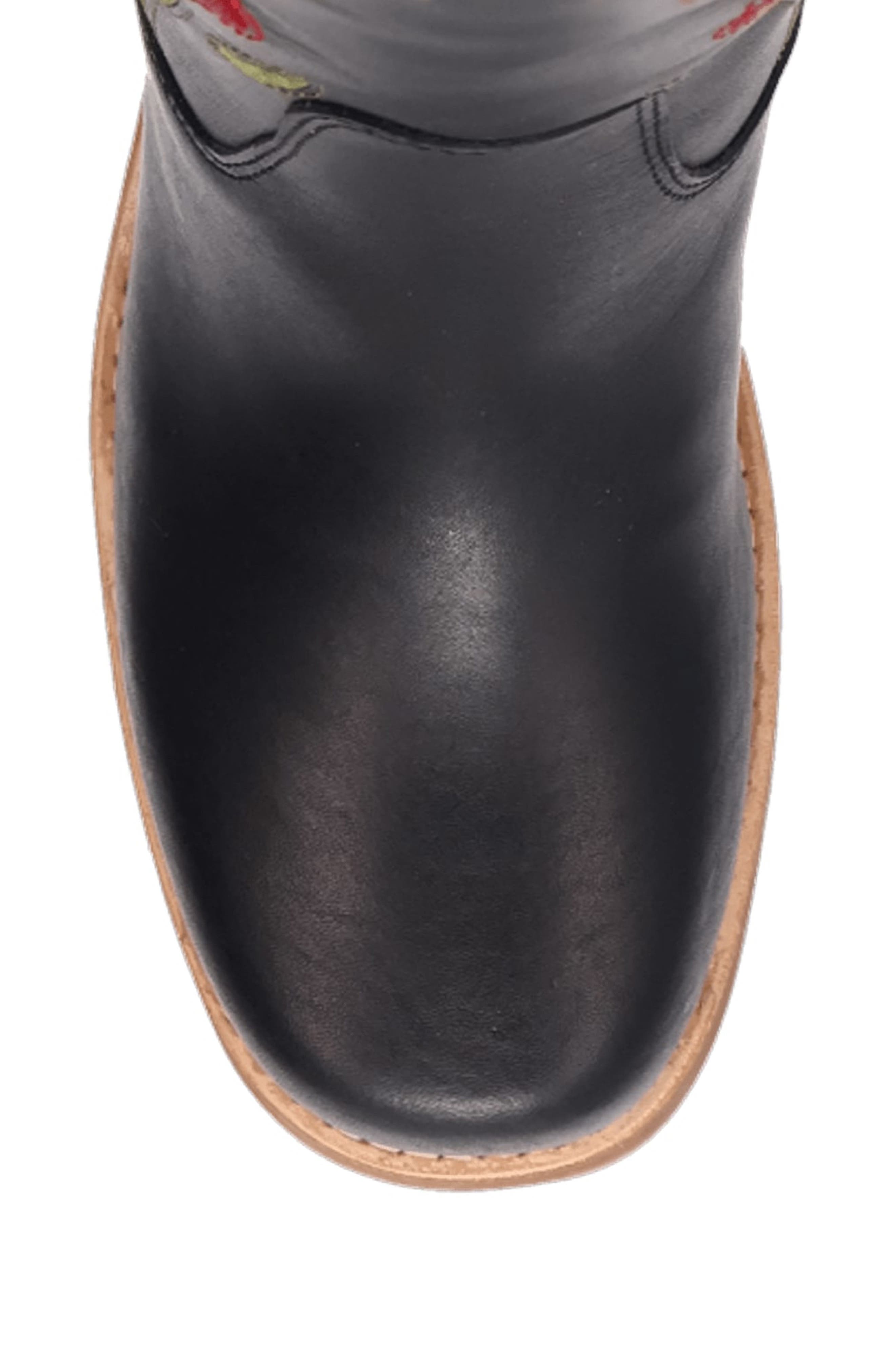 Dingo Bloom Embroidered Boot, Alternate, color, Black
