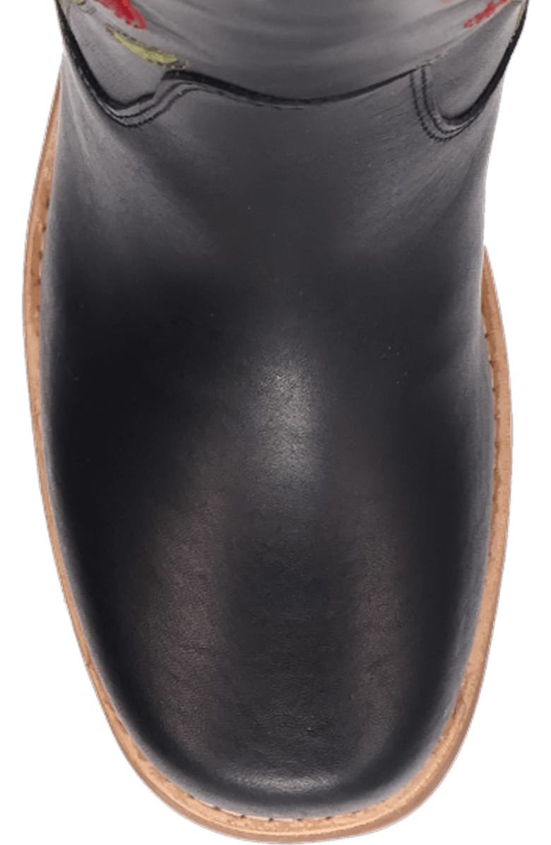 Dingo Bloom Embroidered Boot, Alternate, color, Black