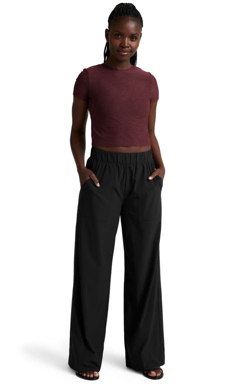 Beyond Yoga Featherweight Crop T-shirt In Brown