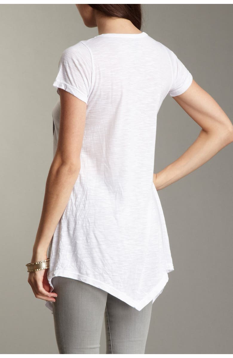 GO COUTURE Graphic Tunic T-Shirt, Alternate, color, White