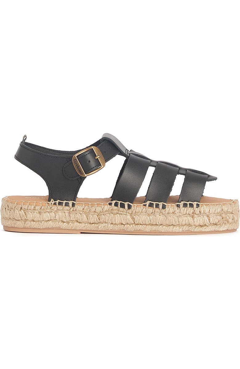 Barbour Paloma Espadrille Platform Fisherman Sandal, Alternate, color,