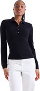 1982 Amaya Button 100% Cashmere Polo Top