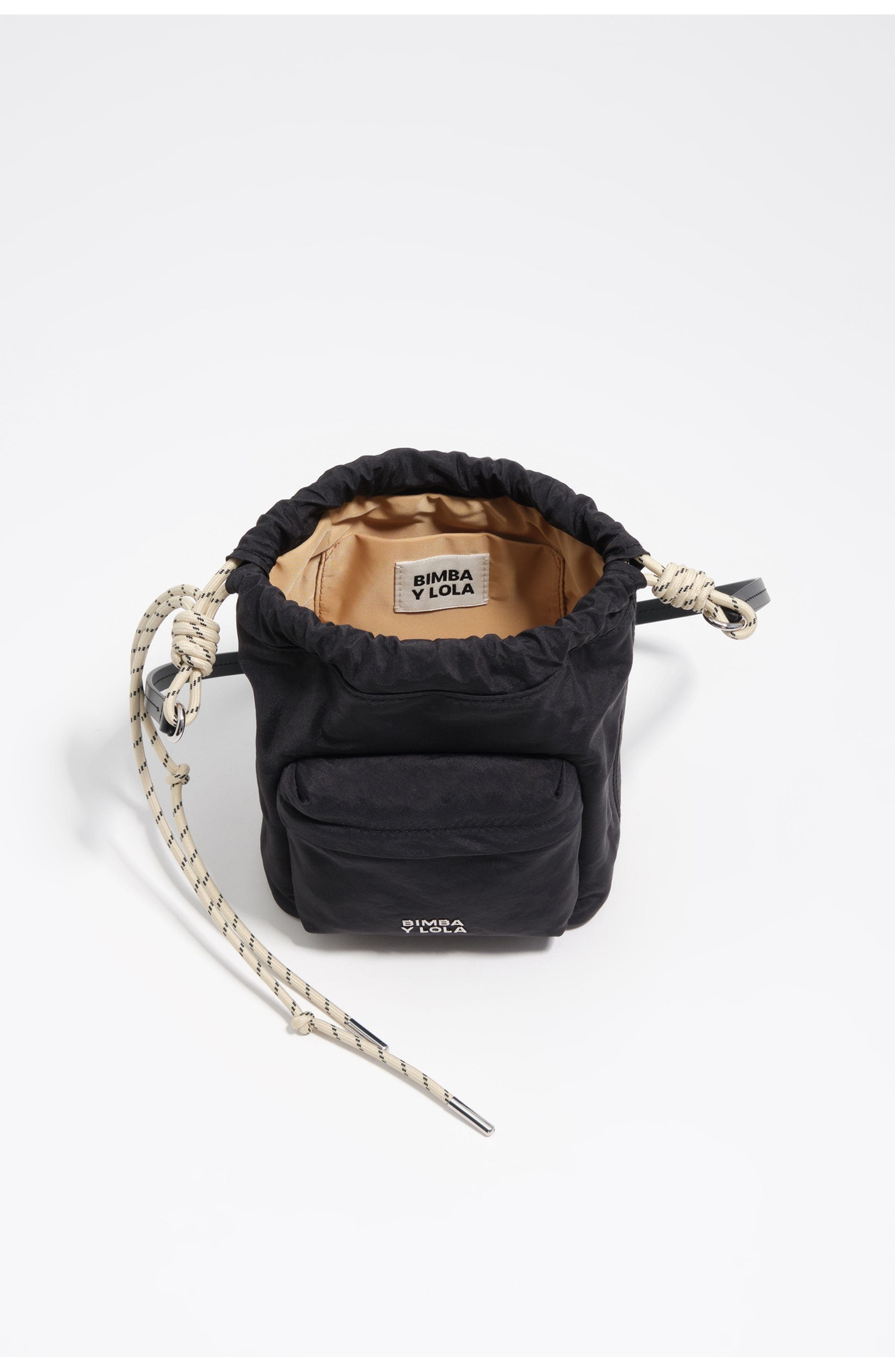 Bimba y Lola Mini Nylon Bag, Alternate, color, Graphite