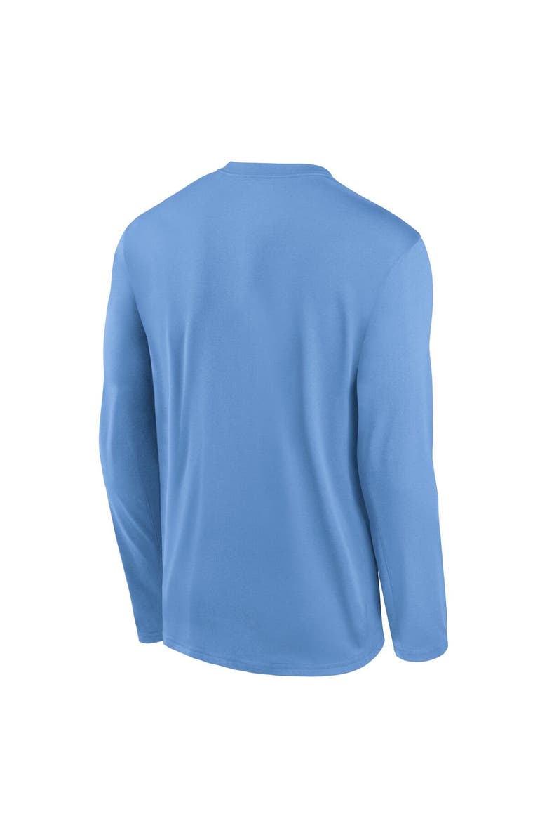 Jordan Brand Men's Jordan Brand Carolina Blue North Carolina Tar Heels Primetime Center Lockup Two-Hit Legend Long Sleeve T-Shirt, Alternate, color, Light Blue