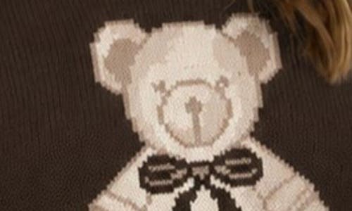 Blu Pepper Teddy Bear Pullover Sweater In Brown