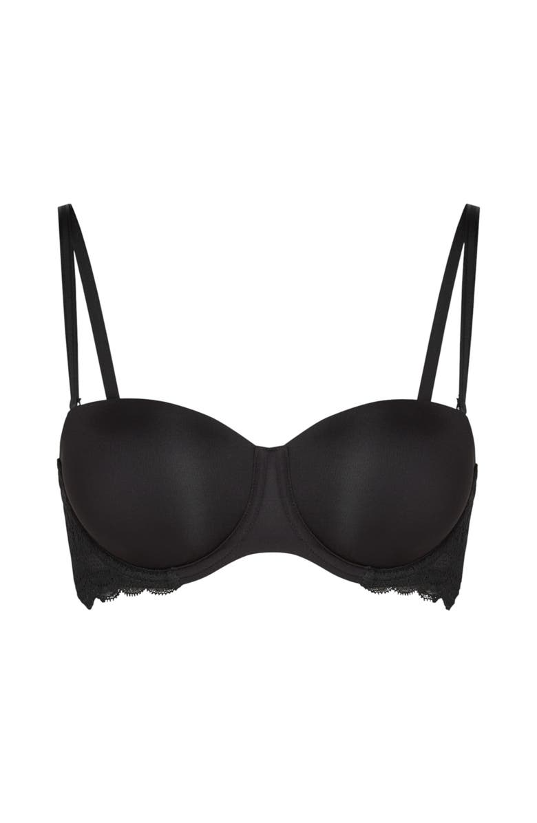 Hunkemöller Angie Padded Strapless Underwired Bra, Alternate, color, Black