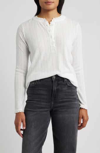 GIBSONLOOK Ava Lace Henley Top