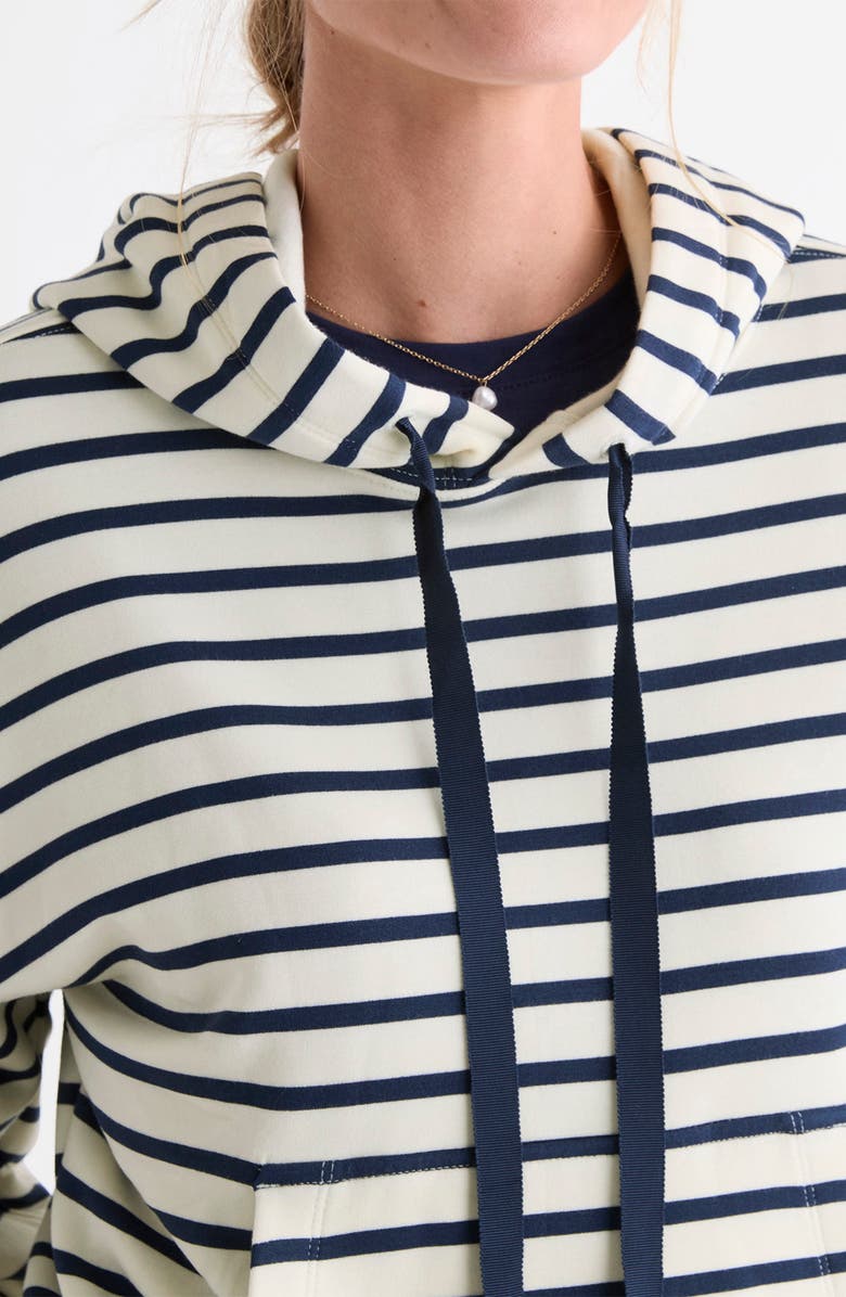 vineyard vines Dreamcloth Hoodie, Alternate, color, Stripe Nautical Navy