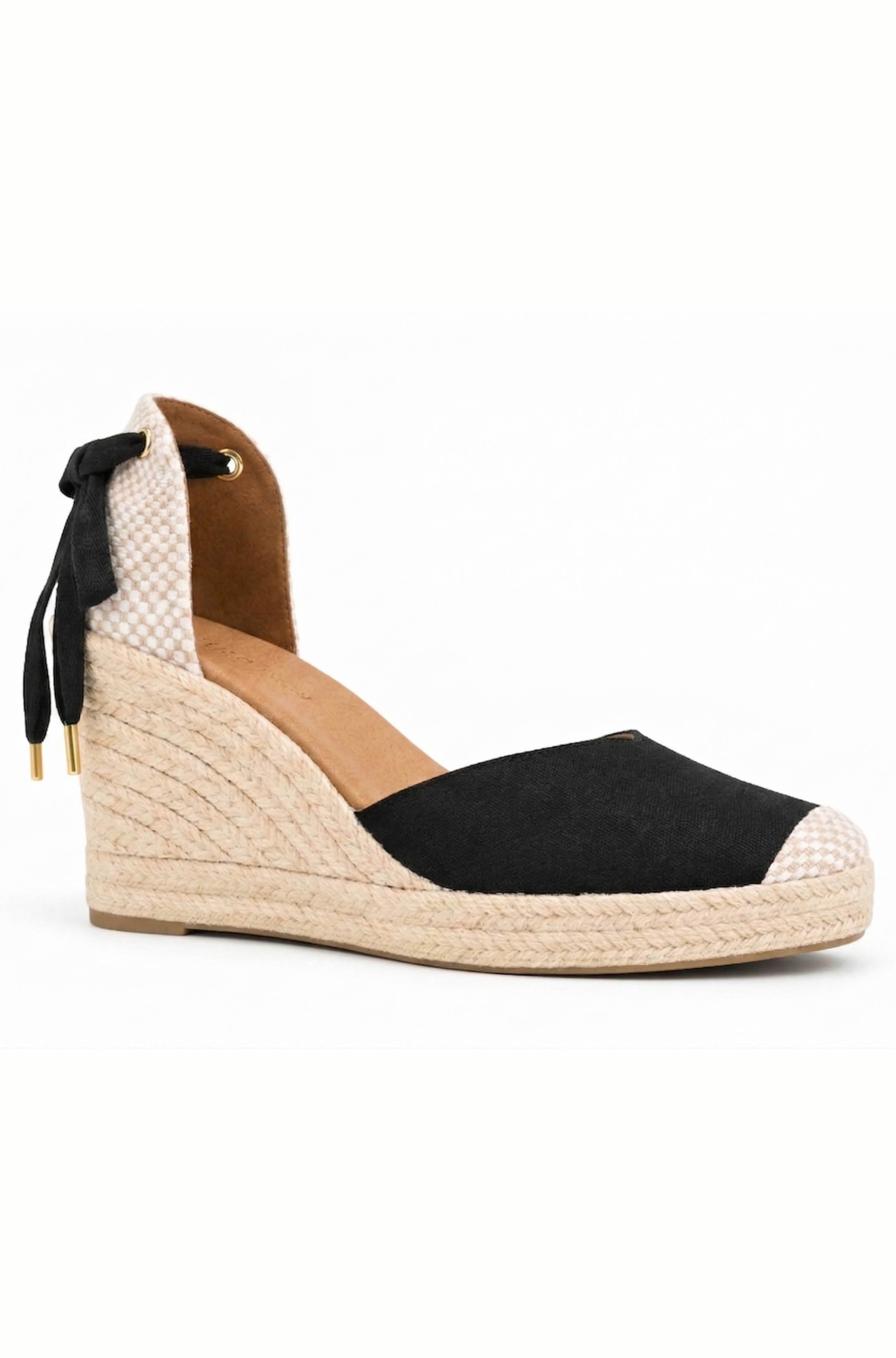 Jimena High-Lace Espadrille, Alternate, color, Black