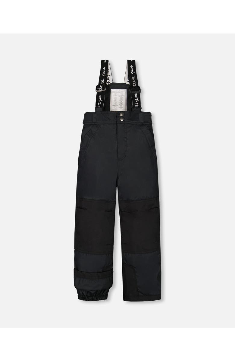 Deux par Deux Little Girl's Two Piece Snowsuit Printed Retro Flowers With Black, Alternate, color,