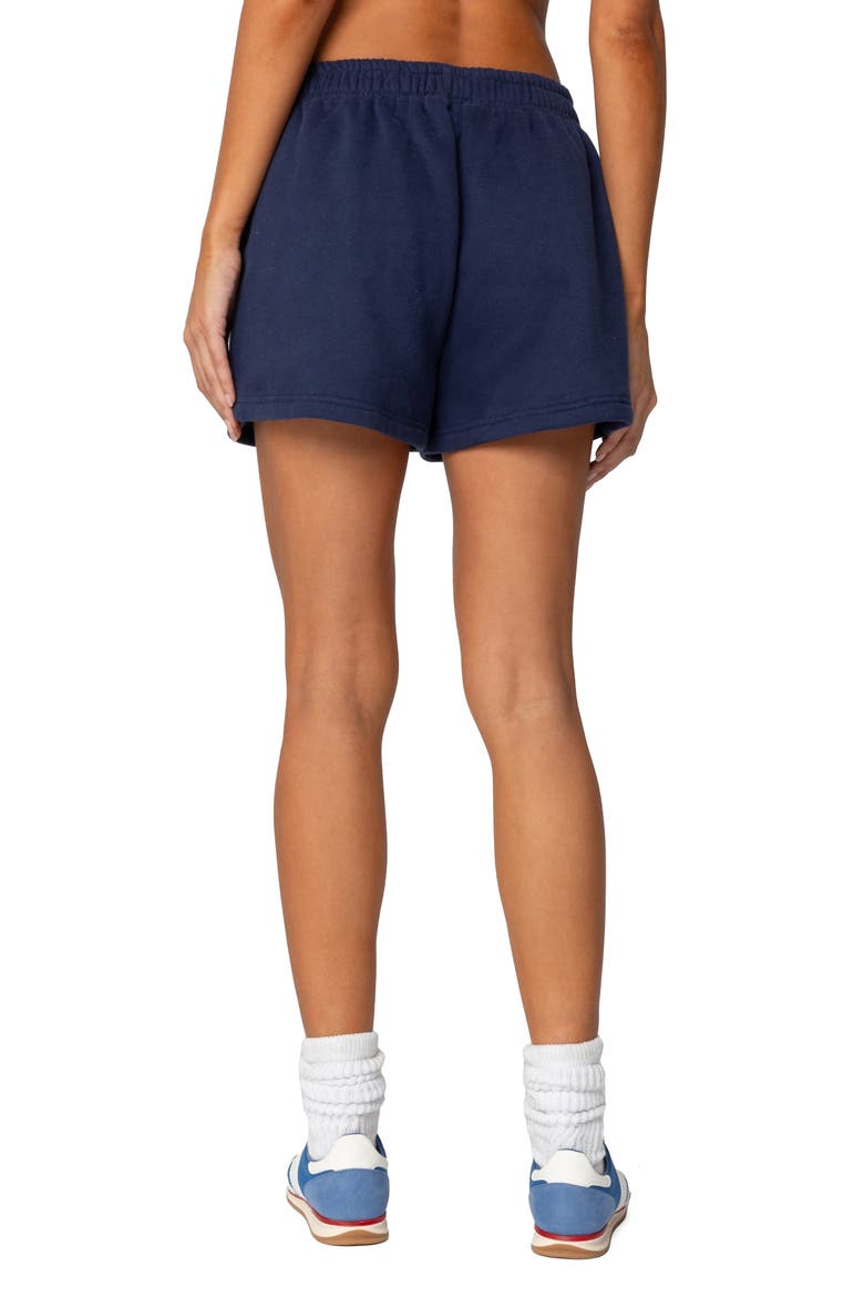 So Sporty Fleece Shorts, Alternate, color, NAVY