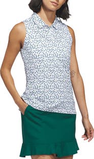 adidas Ultimate All Over Print Sleeveless Polo