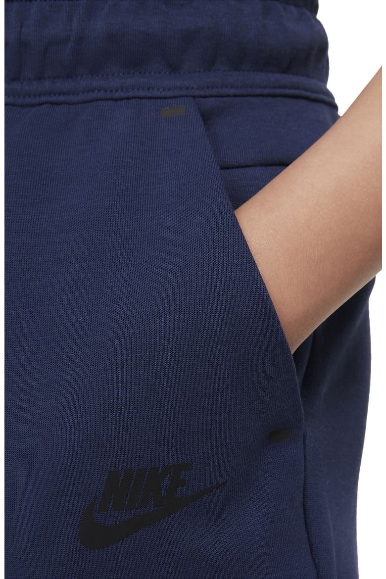 Sportswear Kids' Tech Fleece Sweat Shorts, Alternate, color, MIDNIGHT NAVY/ BLACK