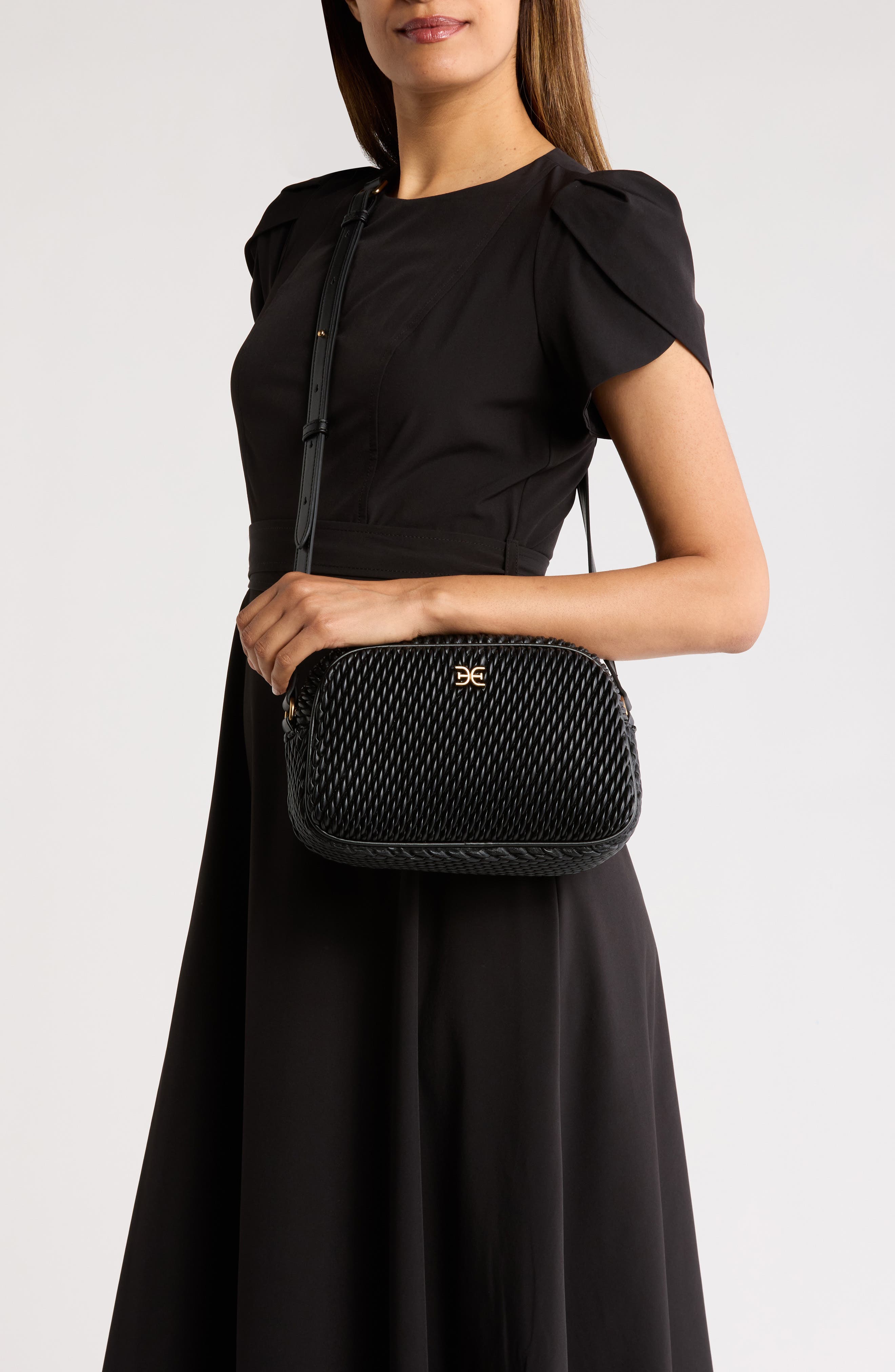 Sam Edelman Julia Quilted Camera Bag, Alternate, color, 