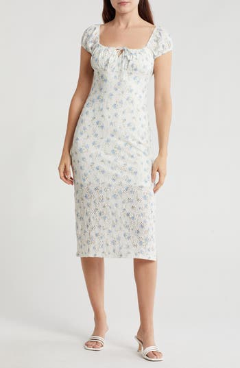 Lush Floral Midi Dress