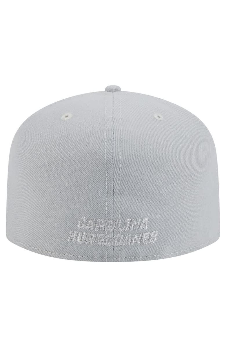 New Era Men's New Era Gray Carolina Hurricanes Color Pack A-Frame 59FIFTY Fitted Hat, Alternate, color, 