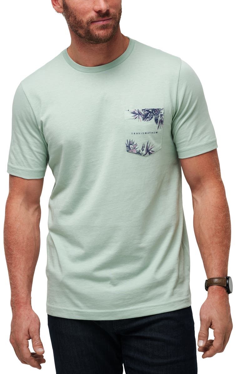 TravisMathew Hypnotic Breeze Floral Pocket Graphic T-Shirt, Main, color, 