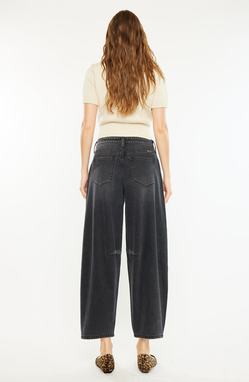 Kancan Luz High Rise Horseshoe Jeans In Black
