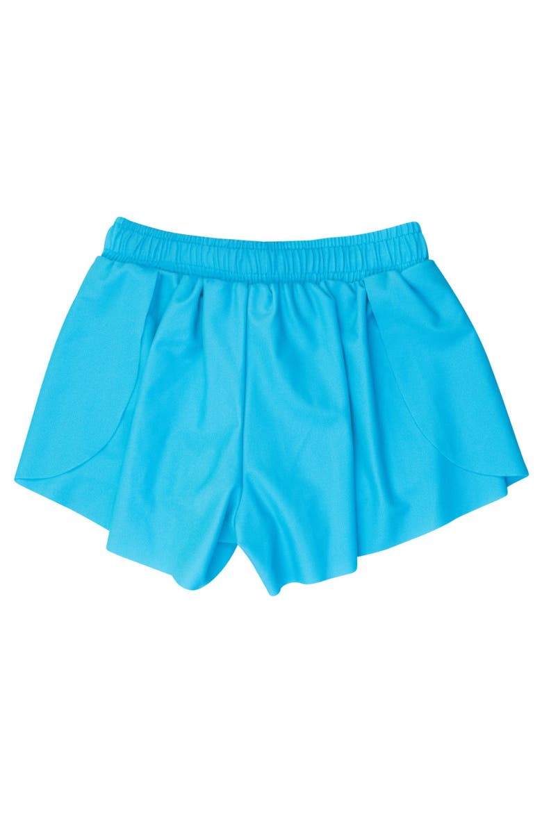 Girls Active Butterfly Shorts, Alternate, color, Bright Aqua