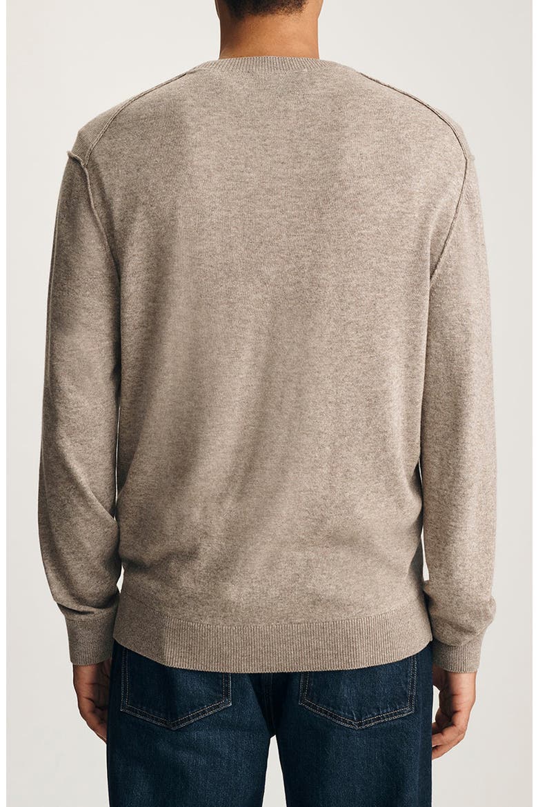 Lightweight Crewneck Sweater, Alternate, color, OATMEAL MELANGE