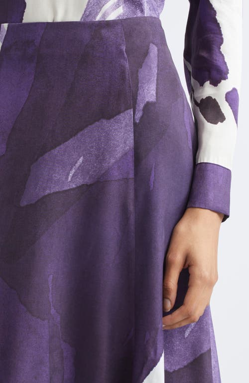 Marimekko Muovaus Print Maxi Skirt In Purple