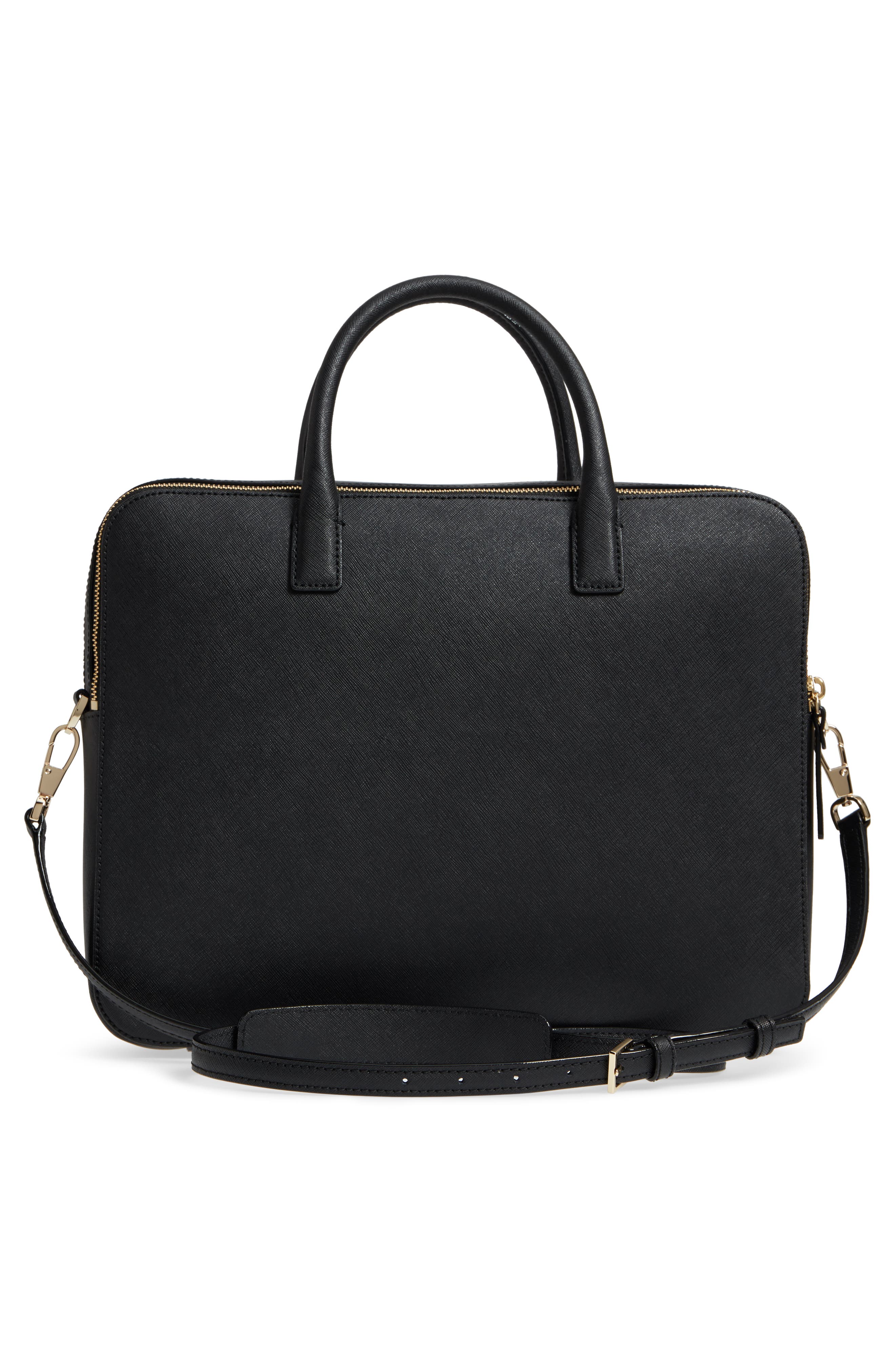 Kate Spade New York 13-inch leather laptop bag, Alternate, color, 