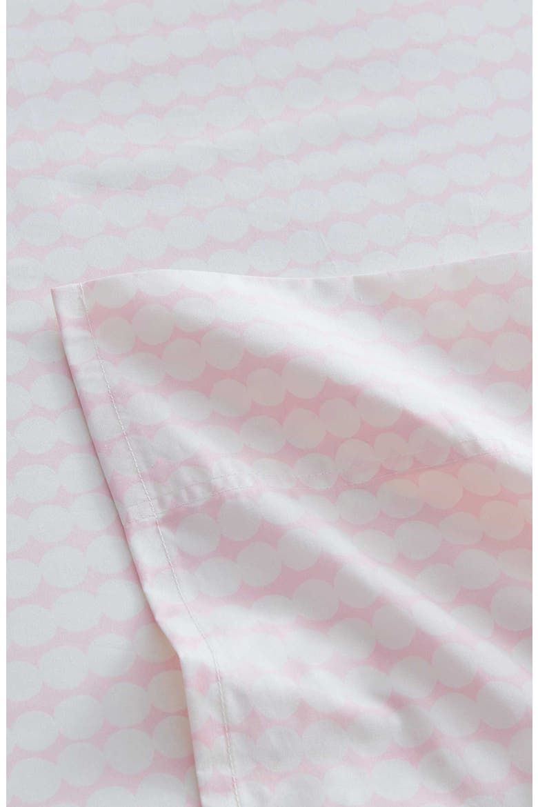 Pikku Rasymatto Cotton Percale Sheet Set, Alternate, color, LIGHT PINK