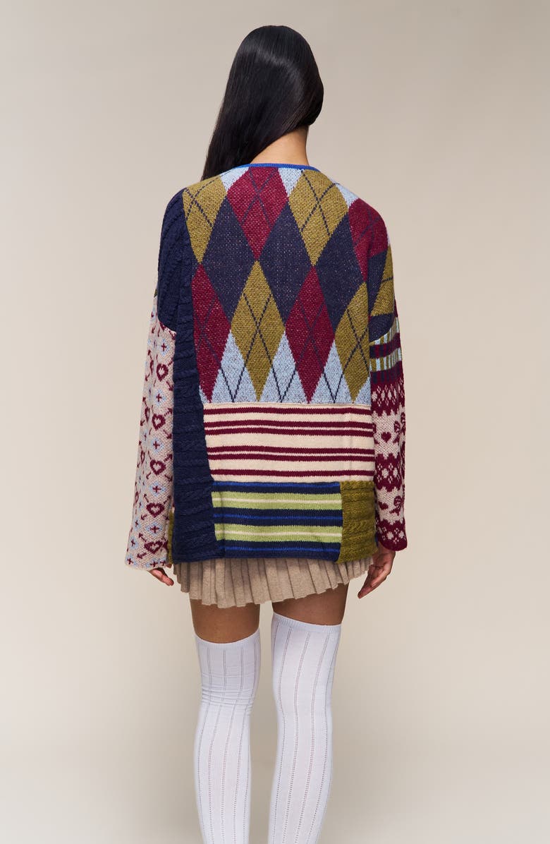 Guizio Zuri Sweater, Alternate, color, Blue Multi