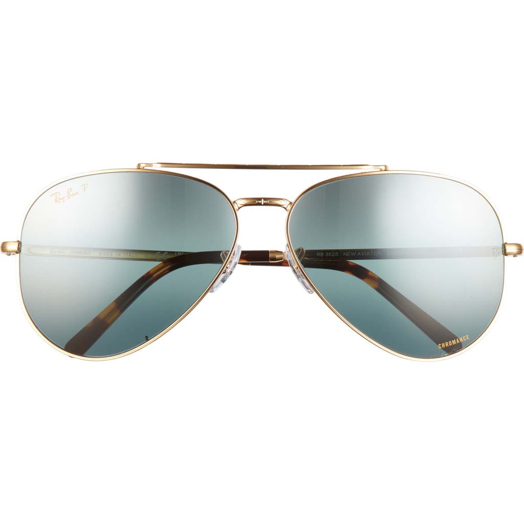 Ray Ban Ray-ban New Aviator 62mm Polarized Oversize Pilot Sunglasses In Multi