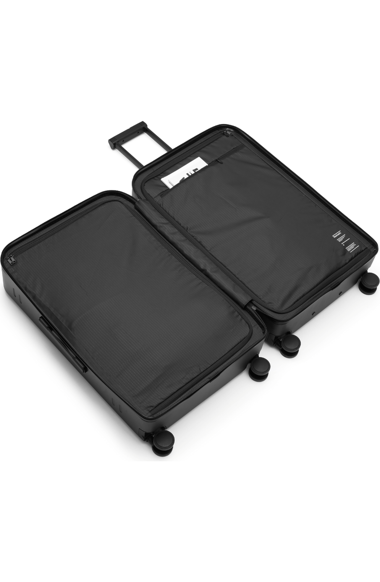 D_b_ Ramverk Compact Hard-Shell 31 Inch Checked Luggage Spinner With Zipper, Alternate, color, Black Out