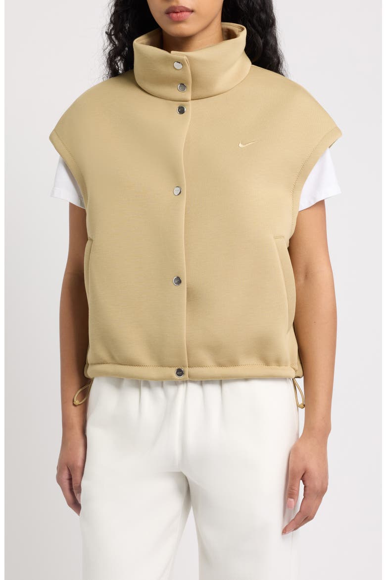 Prgm Fleece Vest, Main, color, 297 BEIGE/BEIGE
