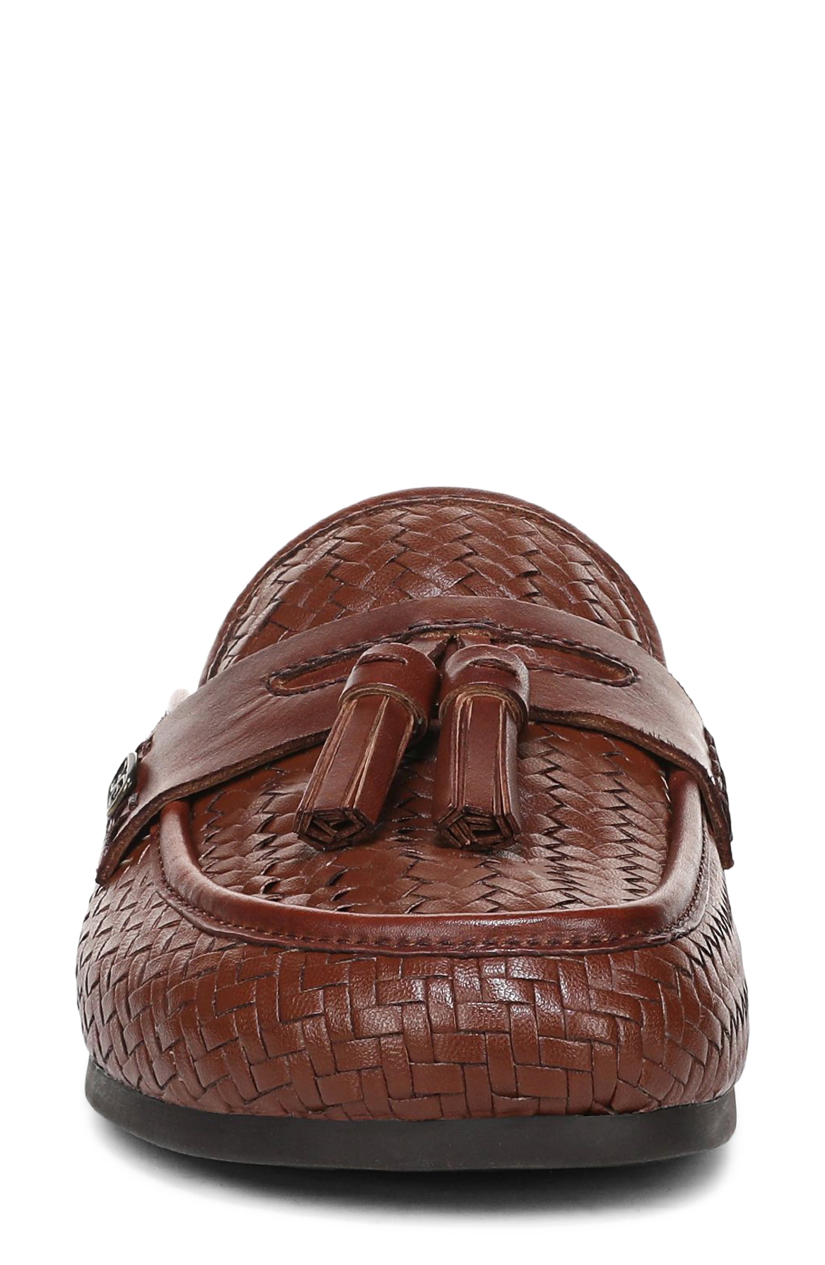 Sam Edelman Astrid Weave Tassel Loafer Mule, Alternate, color, Chestnut Brown