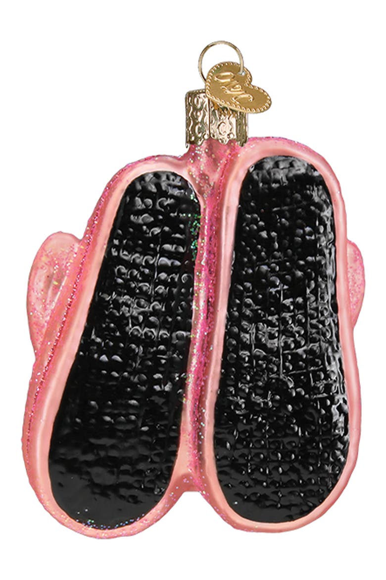 Bunny Slippers Ornament, Alternate, color, PINK