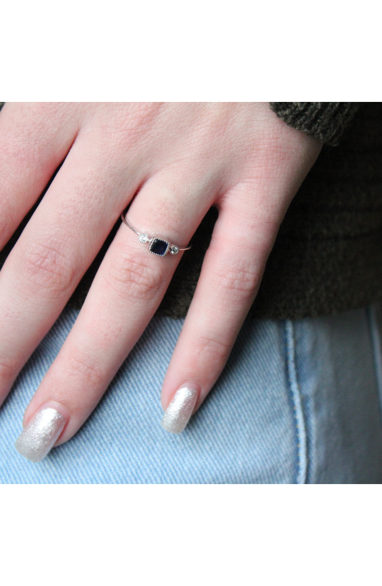 LuvMyJewelry Cushion Cut Alexandrite & Diamond Birthstone Ring in 14K Gold, Alternate, color, 