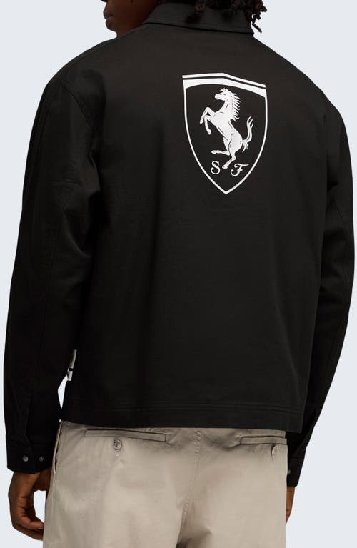 Puma Ferrari Lifestyle Jacket In Black