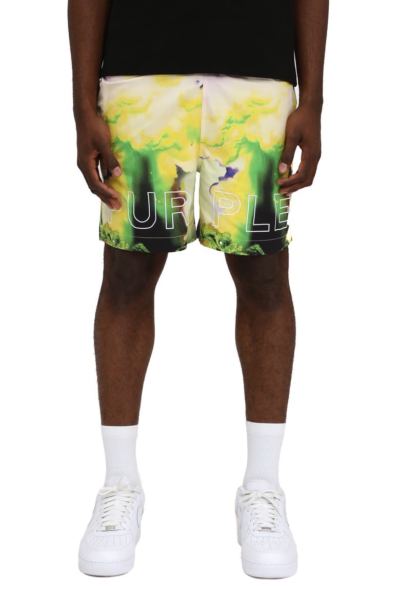 Wordmark Water Repellent All Around Performance Shorts, Main, color, MULTI