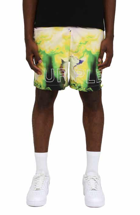 PURPLE BRAND Wordmark Water Repellent All Around Performance Shorts