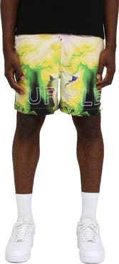 PURPLE BRAND Wordmark Water Repellent All Around Performance Shorts