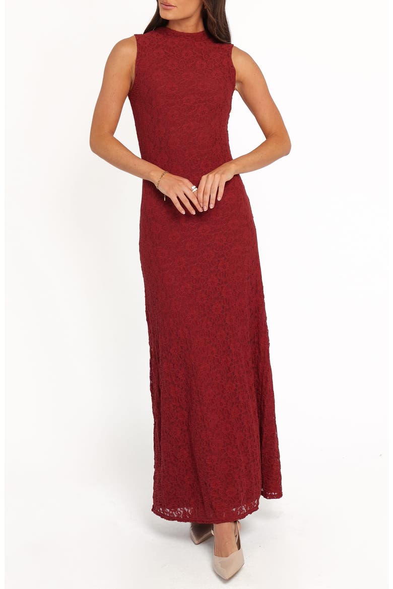 Atlas Maxi Dress, Main, color, CABERNET