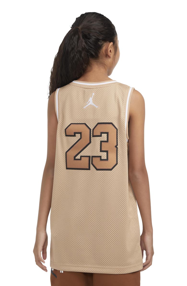 Jordan Kids' Jordan 23 Mesh Basketball Tank, Alternate, color, Hemp