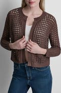 DKNY Jeans Open Stitch Cotton Cardigan