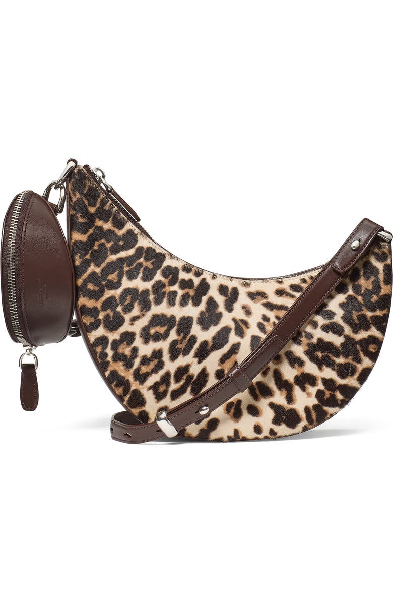 Kate Spade New York hug downtown genuine calf hair bag, Main, color, Leopard Multi