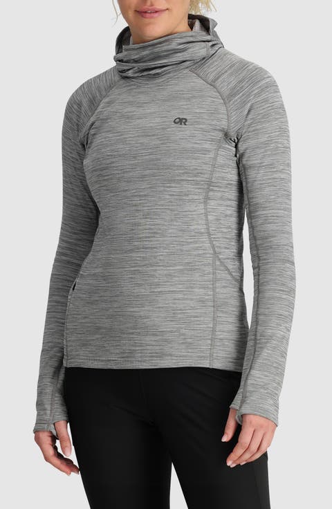 Vigor Grid Fleece Quarter Zip Hoodie